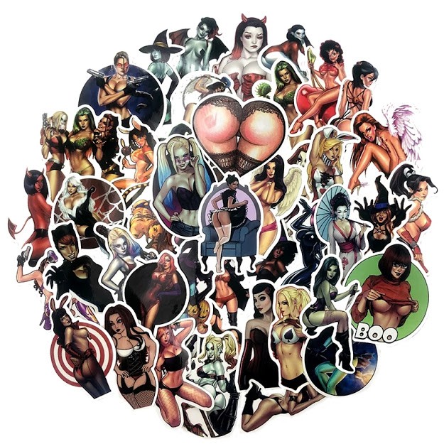 

Sticker American Cartoon Sexy Harley Quinn Girl Scrapbook Bujo Planner