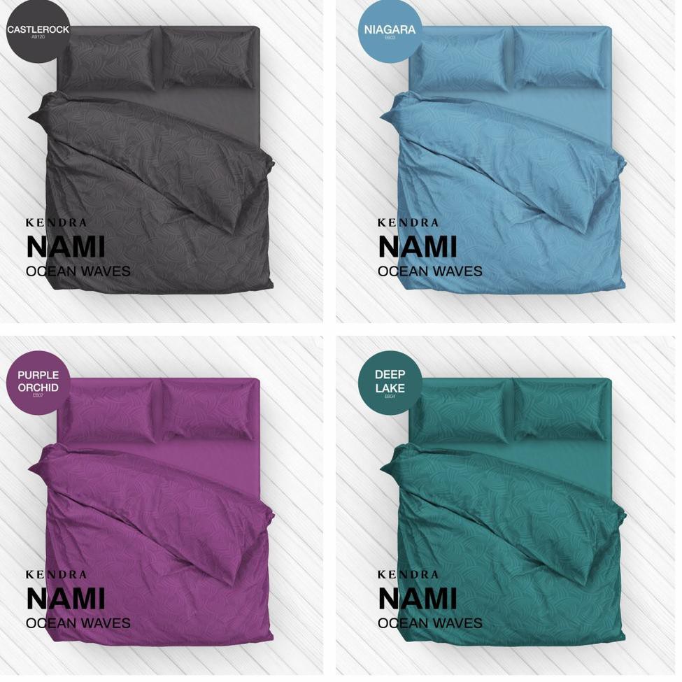 [KODE 4] Sprei Kendra Polos Jacquard Emboss Ukuran 180x200 & 160x200 Tinggi 25