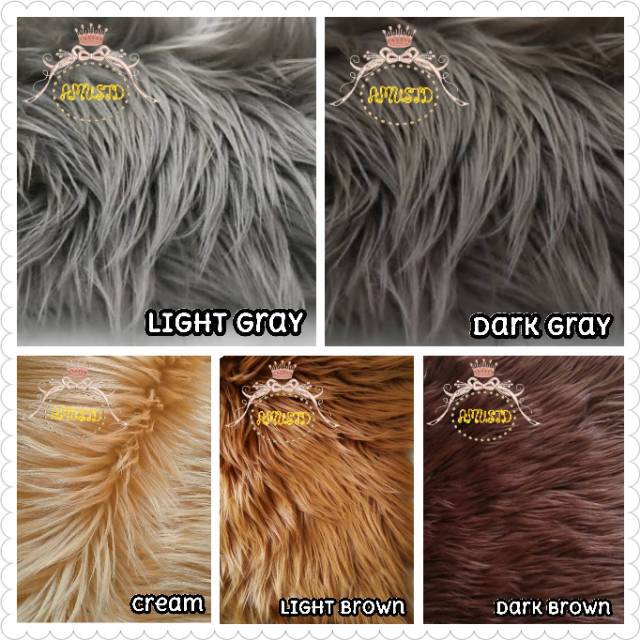 kain karpet bulu panjang korea russian murah glossy kualitas terbaik bulat persegi