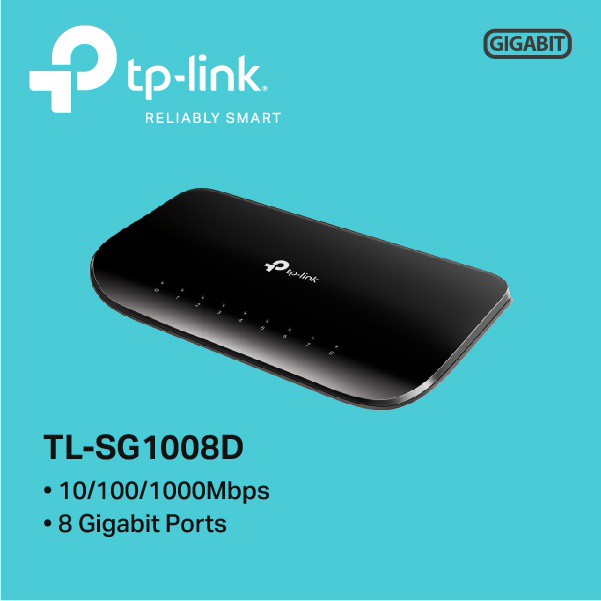 TP-LINK 8-Port Gigabit Desktop Switch TL-SG1008D