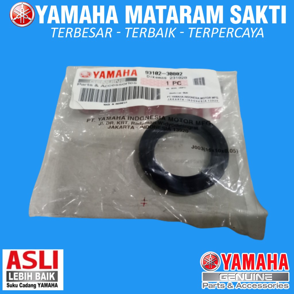 OIL SEAL / SEAL KRUK AS / SEAL CRANKCASE NMAX OLD ORIGINAL / 93102-30802