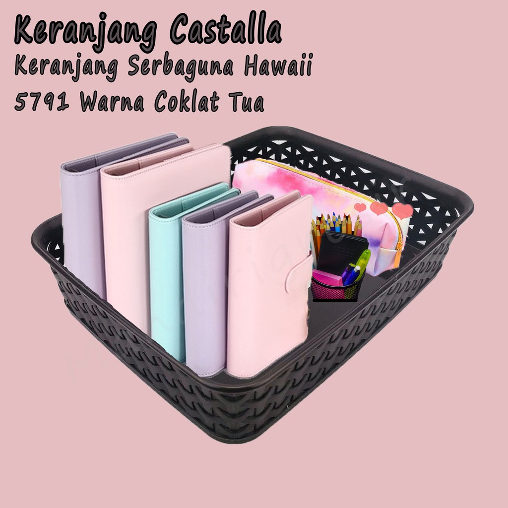 Keranjang * Castalla * Hawaii 5791 * Serbaguna * Coklat tua