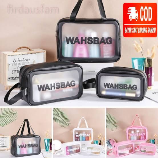 Pouch Kosmetik Washbag Serbaguna Anti Air