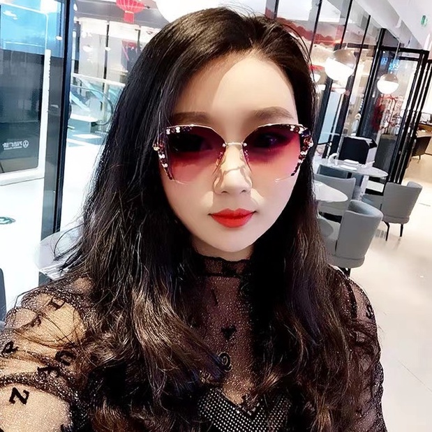 rowling(ka-172)Kacamata  Hitam Terbaru Wanita No Frame Titanium Diamond Style Kacamata Fashion Murah/Kacamata Sunglasses Import Wanita Kacamata Fashion