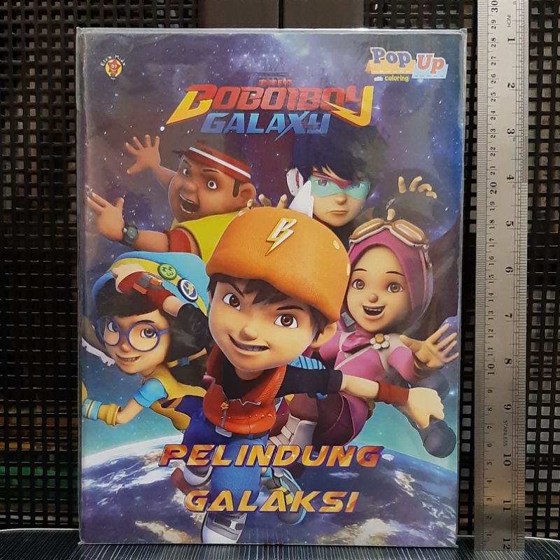 Buku Aktivitas Anak PAUD TK Mewarnai Coloring Pop-up Boboiboy Pelindung Galaxy