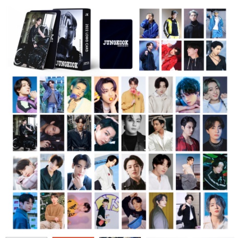 55pcs / Kotak Kartu Foto KPOP Bangtan Boys Jungkook Solo Merchandise Fan Lomo