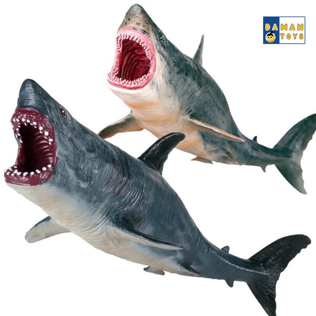 Hiu Megalodon Shark Mainan Simulasi Hewan Laut Action Figures Jurassic Dinosaurus Dinosaur World