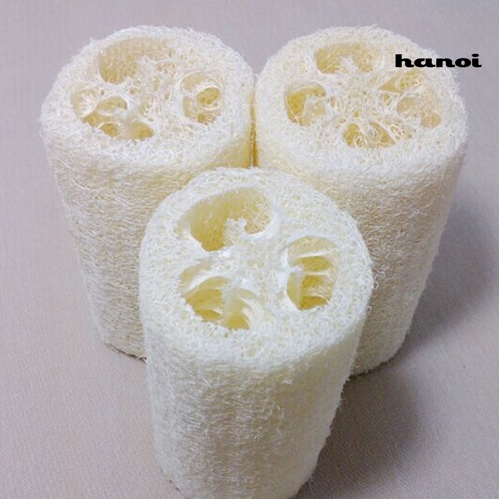 HQTM_Natural Loofah Gourd Sponge Bath Rub Dishes Cleaning Exfoliating Scrubber Tool