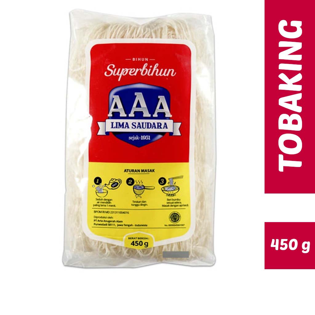 

Bihun AAA Lima Bersaudara Super bihun 450 gr