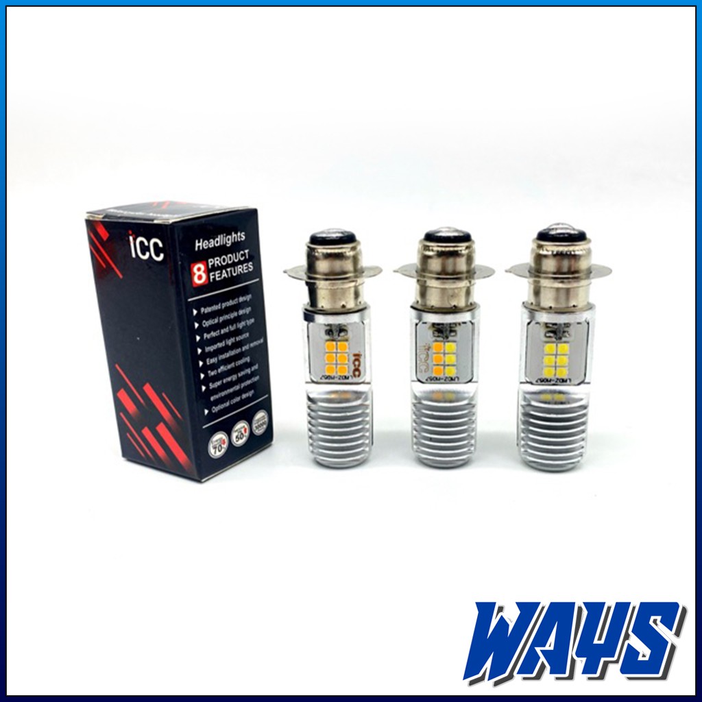 [L215] Lampu 12 LED H6 Putih Kuning Motor Mio Soul GT Beat Vario 110 125 Supra Revo Jupiter Vega