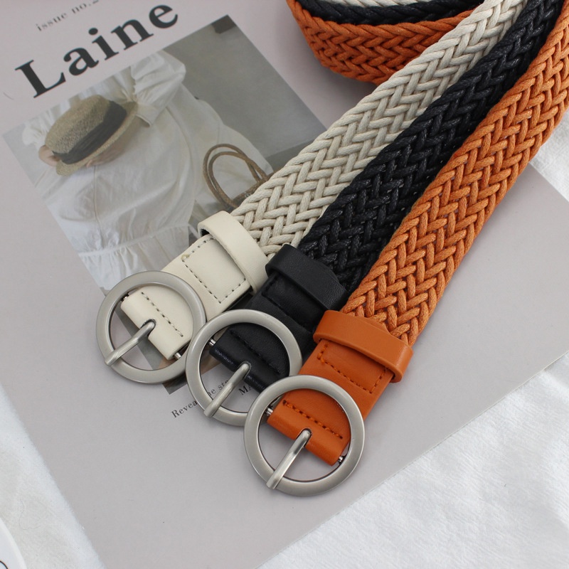 Ikat Pinggang Wanita Model Kepang / Jalinan - Gesper Jalinan Belt Strap Kepang Anyaman