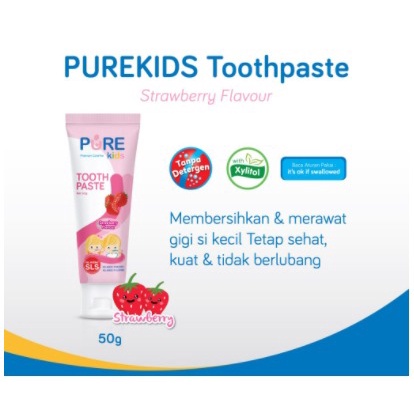 PURE KIDS Toothpaste 50gr Pasta Gigi Anak