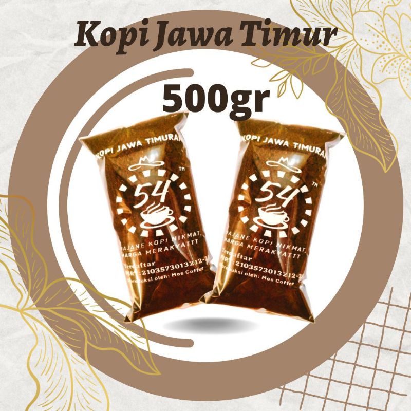 KOPI BUBUK 54 MURNI 500 GRAM / SETENGAH KG COFFEE TUBRUK JAWATIMURAN RASA DAN AROMA MANTAP