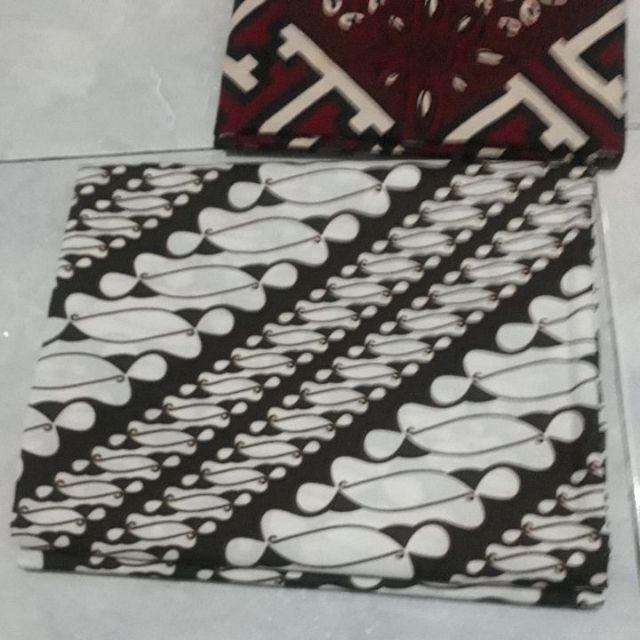 Kain Batik Solo Motif Parang Gampit Warna Dasar Putih