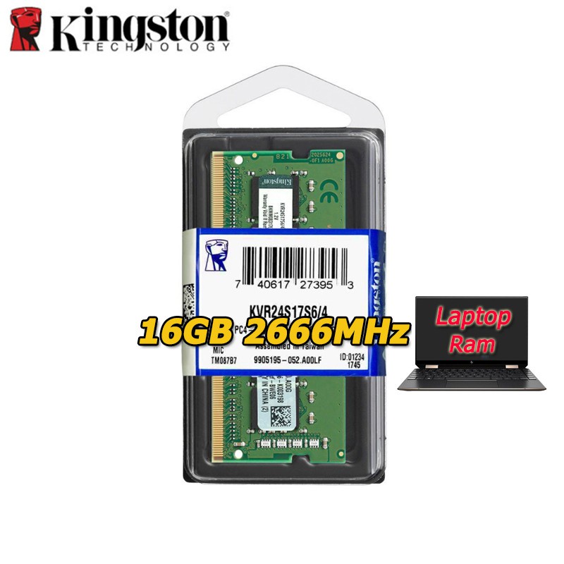 Notebook Kingston DDR4 RAM 4GB 8GB 16GB PC4 2133Mhz 2400Mhz 2666Mhz 3200Mhz Laptop