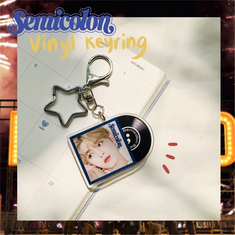 SEVENTEEN Semicolon Vinyl Keyring