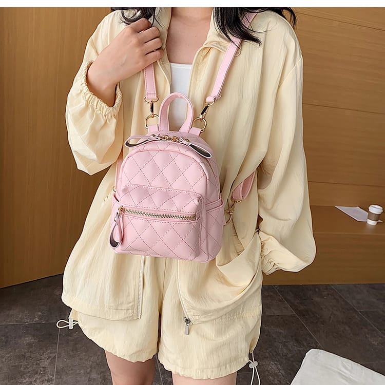 Tas Ransel  Wanita Dewasa Remaja Cantik Mini Cocok Buat Jalan-jalan Ondangan Terbaru Model style korean