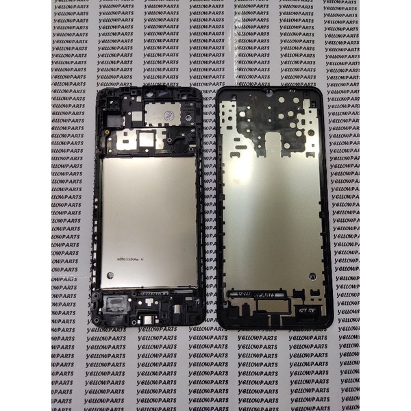 FRAME BEZZEL TULANG TENGAH DUDUKAN LCD SAMSUNG A12 A125 ORIGINAL