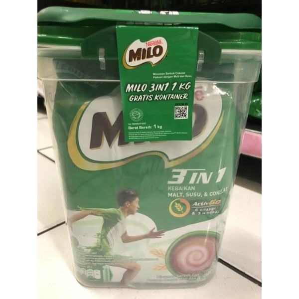 Harga Milo 3IN1 1KG Free Container Terbaru Jul 2025 | BigGo Indonesia