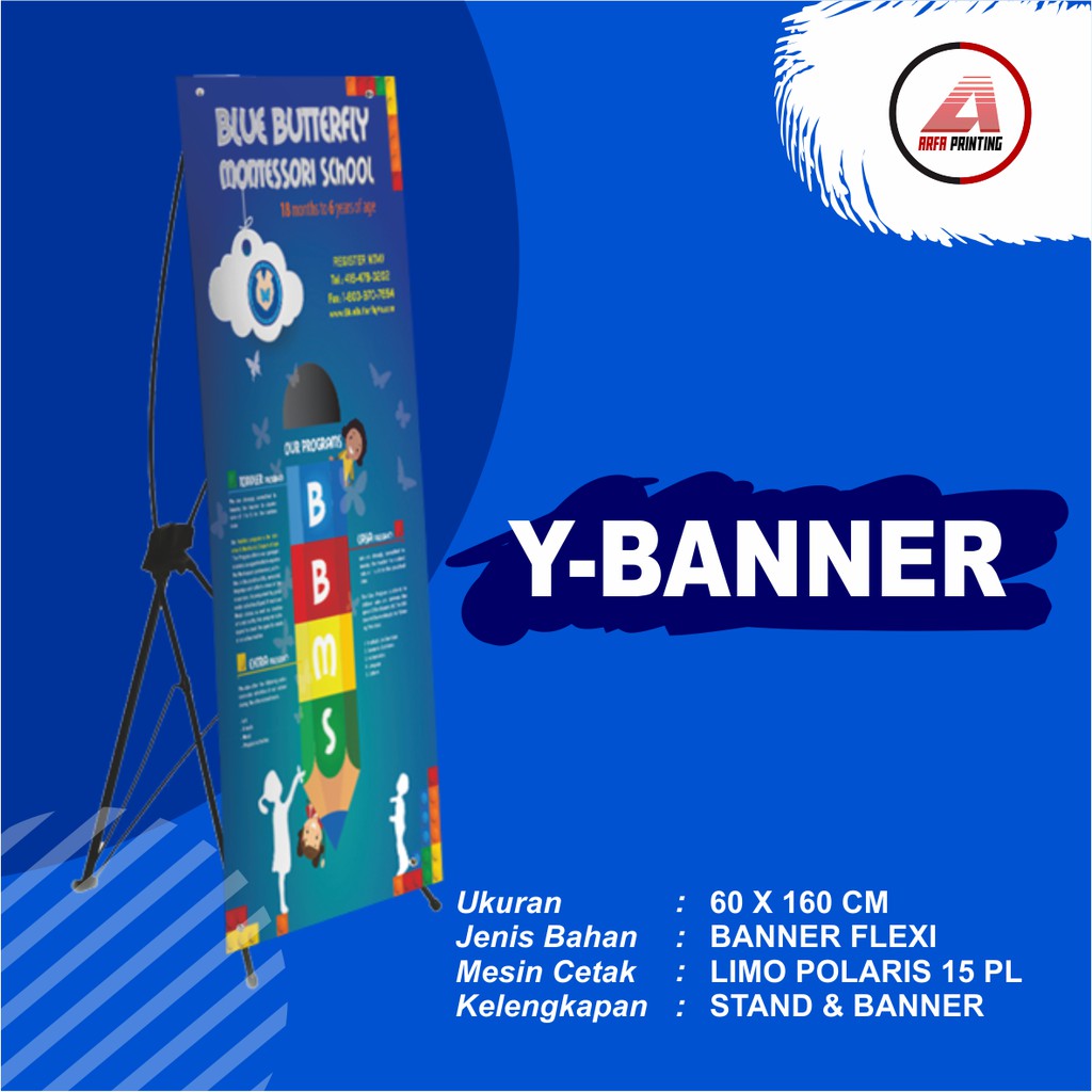 CETAK BANNER + STANDING / Y BANNER