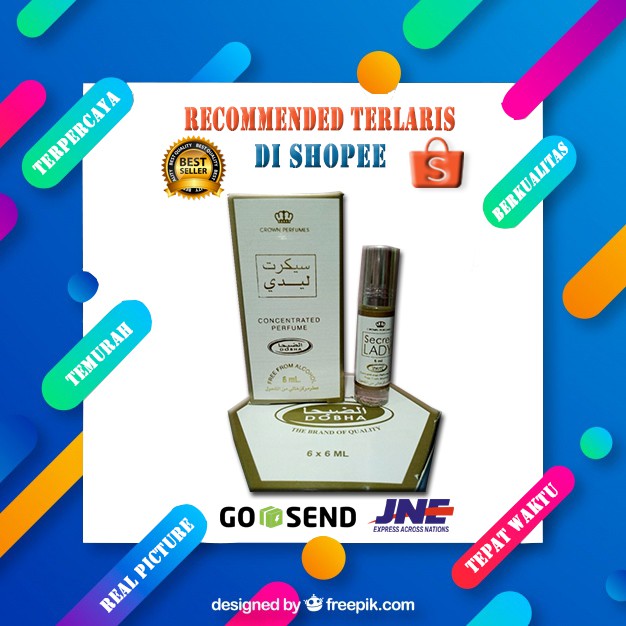 DOBHA - MINYAK WANGI - PARFUM DOBHA SECRET LADY 6ML GROSIR