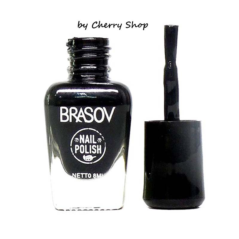 [BLACK | GLITTER EMAS PERAK | NUDE ABU] [BPOM] BRASOV KUTEK NAIL POLISH WARNA HITAM | NUDE ABU | GLITTER EMAS | GLITTER PERAK 8ML