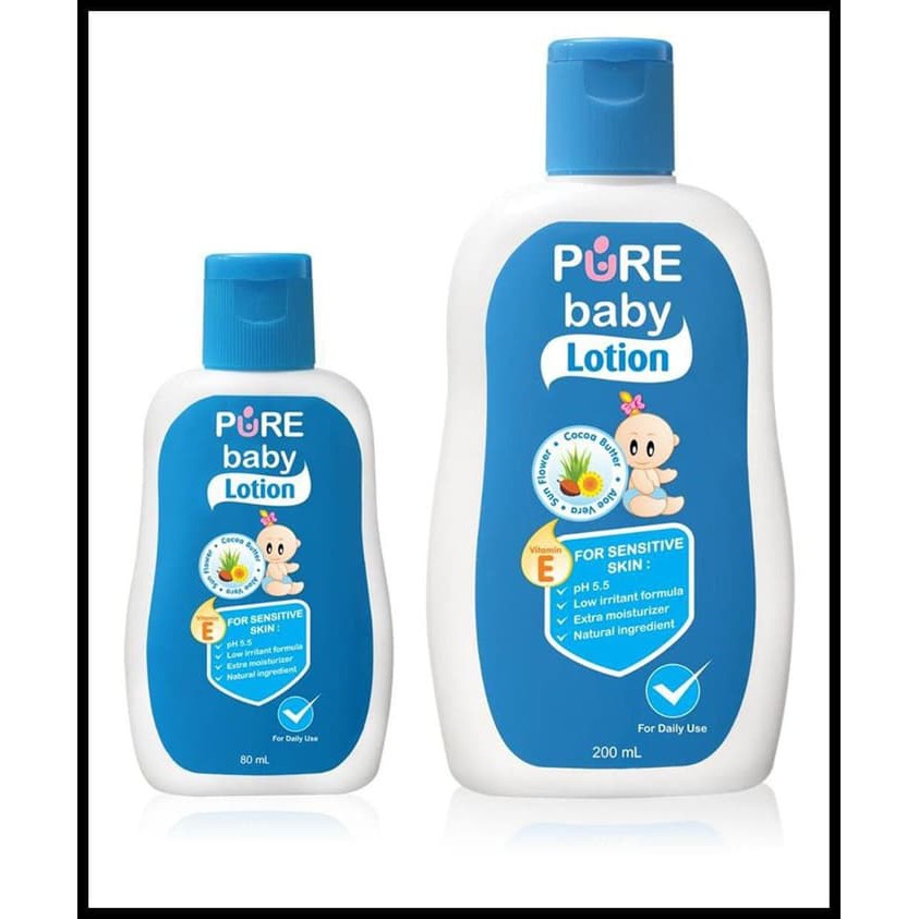 pure baby lotion