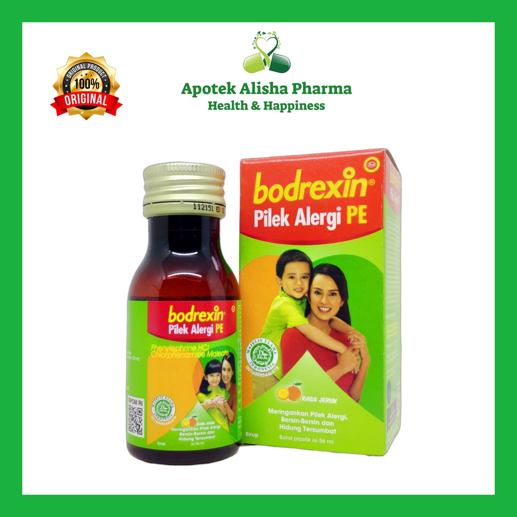 Bodrexin Flu Batuk PE/DPH Syrup/Bodrexin Pilek Alergi Syrup 60ml-Bodrexin Flu Batuk Sirup Obat Batuk Alergi/Batuk Kering/Batuk Berdahak/Flu/Pilek/Hidung Tersumbat/Panas Demam Anak/Bodrexin Sirup Biru/Ungu/Hijau