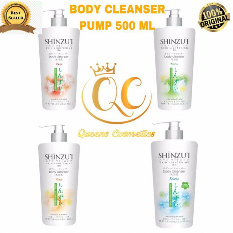 SHINZUI BODY CLEANSER PUMP 480 ML / SABUN SHINZUI ORIGINAL 100%