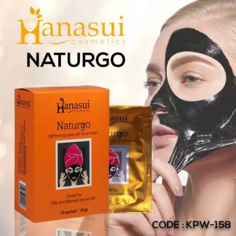 HANASUI NATURGO MASKER NATURGO LIGHTENING PEEL OF MASK BPOM ORIGINAL MASKER WAJAH