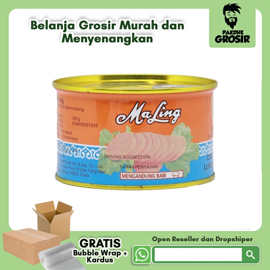 

MaLing / Ma Ling Pork Canned Daging Babi FYF 397g / Daging Babi Kaleng