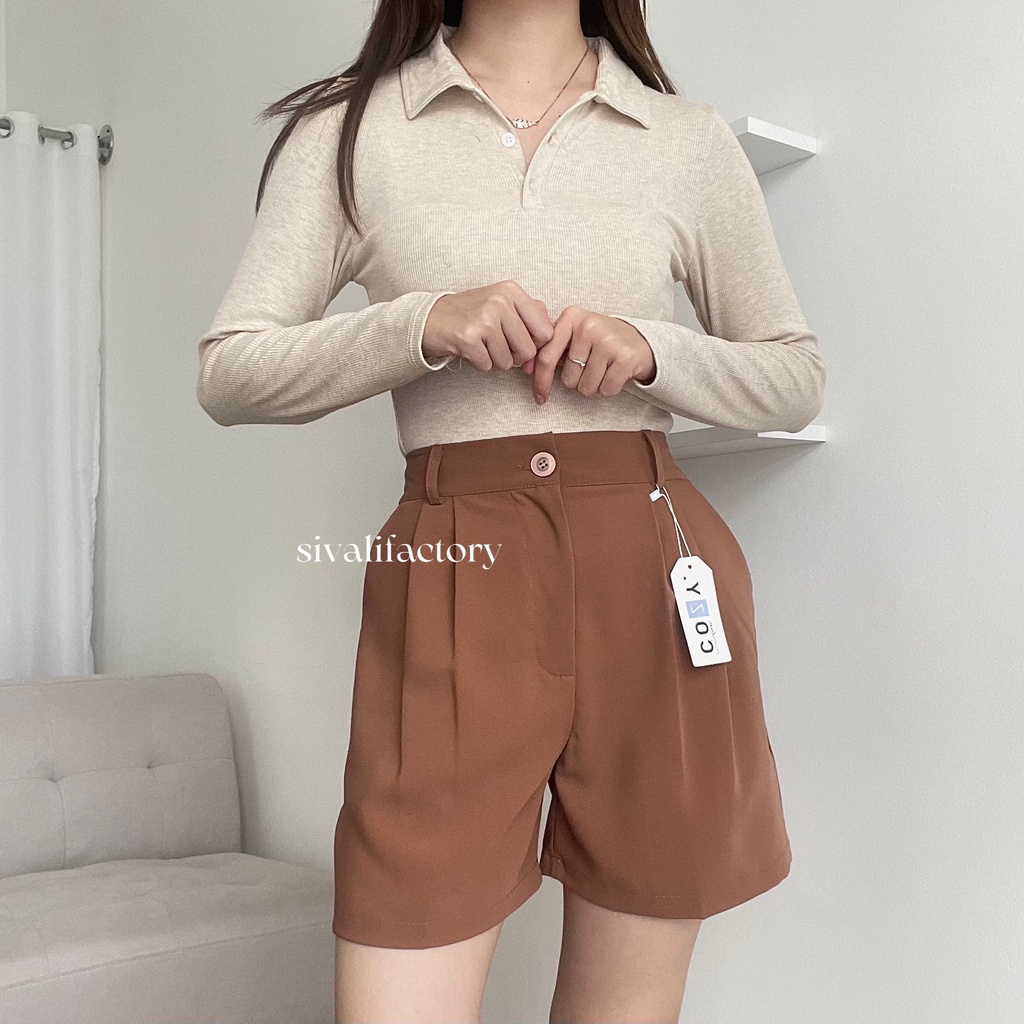 SIVALI Camille Short Pants 1945 | Celana Pendek Wanita - Loose Short Pants 1945