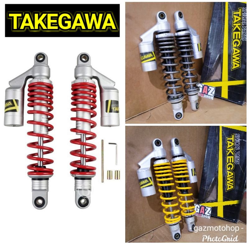 Shock Tabung Takegawa 280 320 340 Mm Shockbreaker TG 288 Skok Belakang 34cm 32cm 28cm