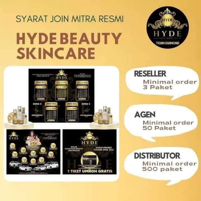 [COD] PAKET USAHA HYDE SKINCARE JOIN MEMBER HYDE SKINCARE