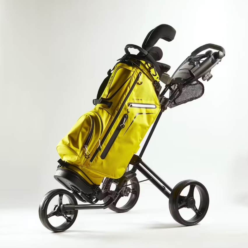 INESIS Troli Golf 3 Roda Mudah Dilipat Dan Dibuka Dengan Pegangan Ergonomis