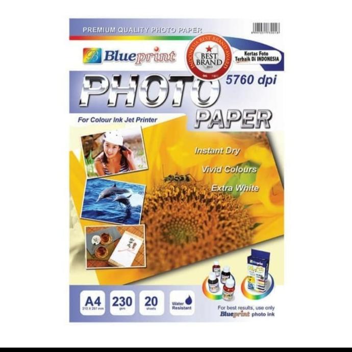 

favorit] kertas foto blueprint a4 photo paper blueprint 210gr
