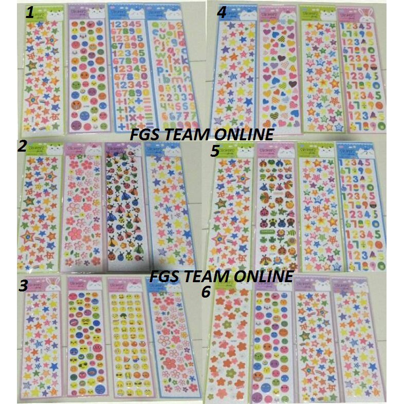 

MAINAN ANAK STICKER PANJANG LOVING YOU KARAKTER/HADIAH GOODIEBAG