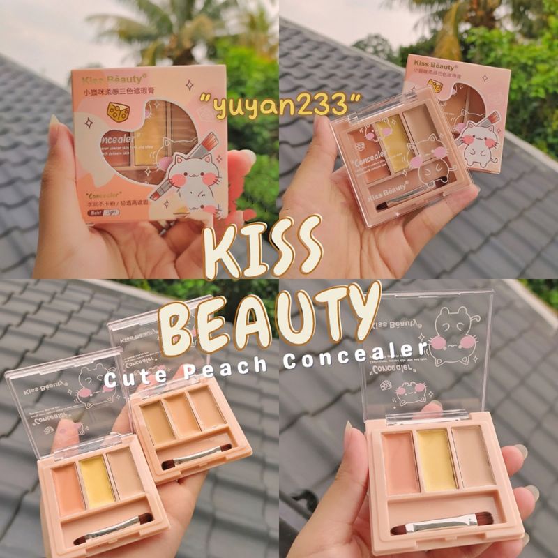 PROMO!!!CONCEALER 3 COLORS KISS BEAUTY 23075