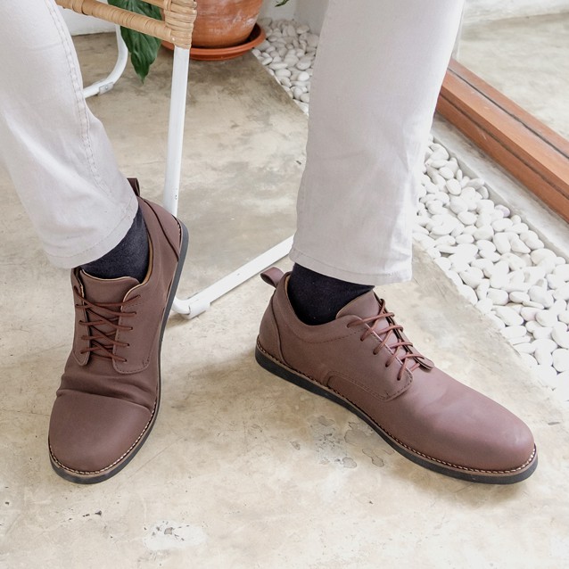 JAVIER BROWN |ManNeedMe x Zensa| Sepatu Vintage Pria | Pantofel Pria