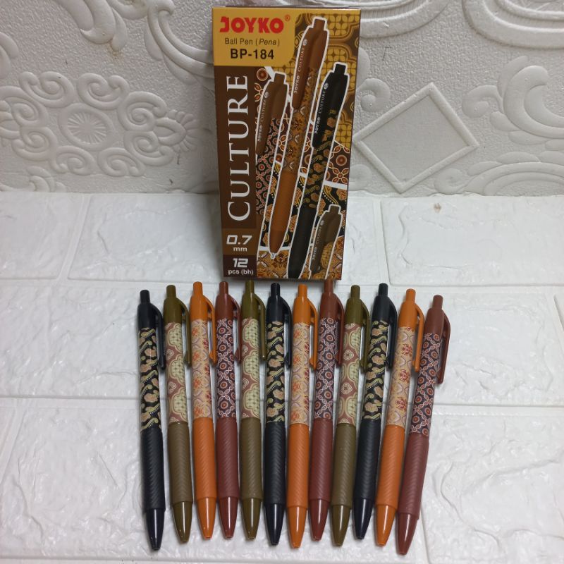 

12pcs pulpen batik joyko