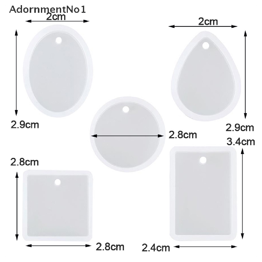 (AdornmentNo1) 115pcs / Set Cetakan Epoxy Resin UV Bahan Silikon Untuk Liontin / Perhiasan DIY