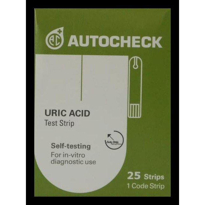 AUTOCHECK URIC ACID - TEST STRIP ASAM URAT AUTOCHECK ISI 25 STRIP TERBARU