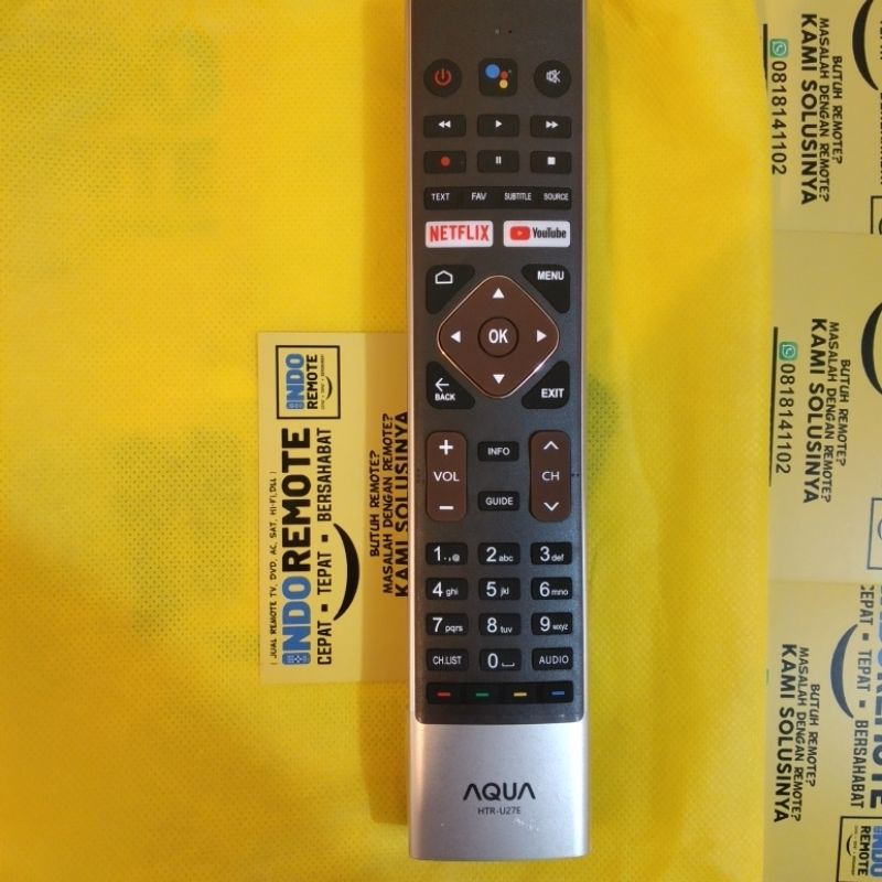 REMOTE TV AQUA HTR-U27E ORIGINAL