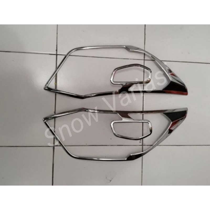 Paket Garnish Depan Belakang Calya Sigra 2016 2018 Chrome Emboss