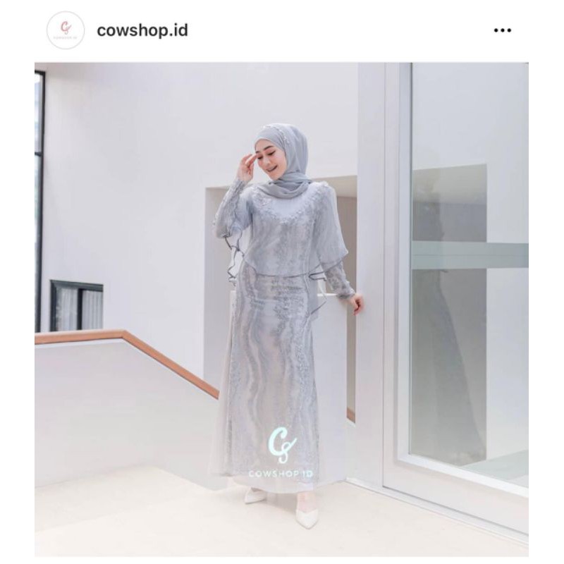 sale laluna dress by cowshop.id brukat mewah kondangan lace