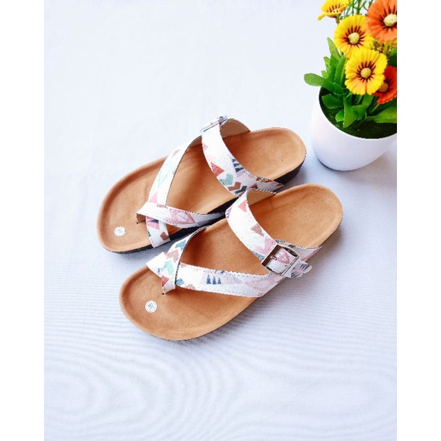 SB//Sandal Birken wanita Jempol Motif