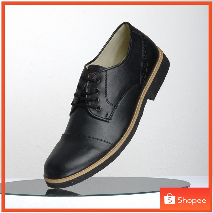 HAWKIN - Pantofel Pria Hitam Sepatu Pantofel Pria Pantopel Pria Sepatu Fantofel Kasual Kulit Formal