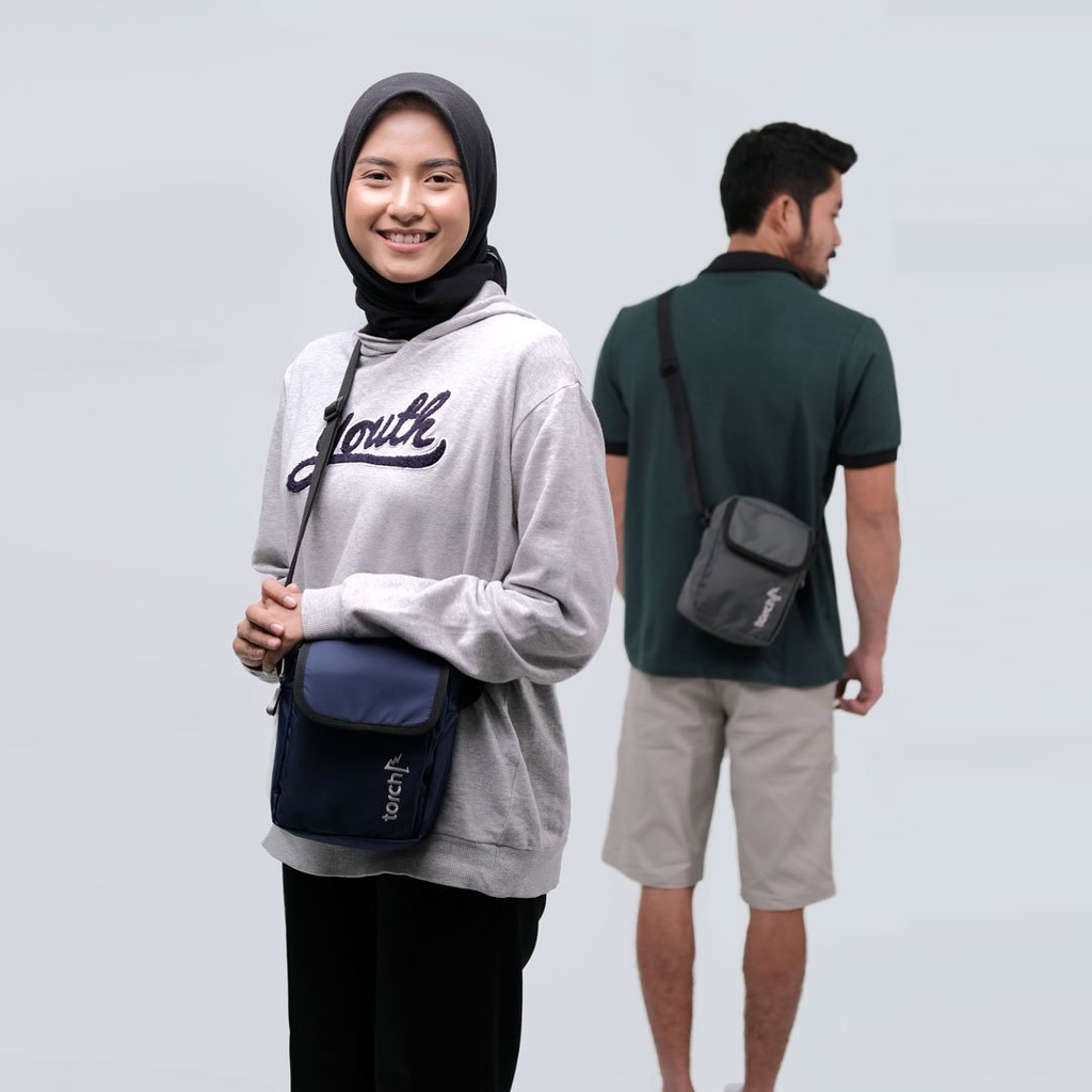 Tas Selempang Pria Original Branded TORCH SUZUKA 2Lliter