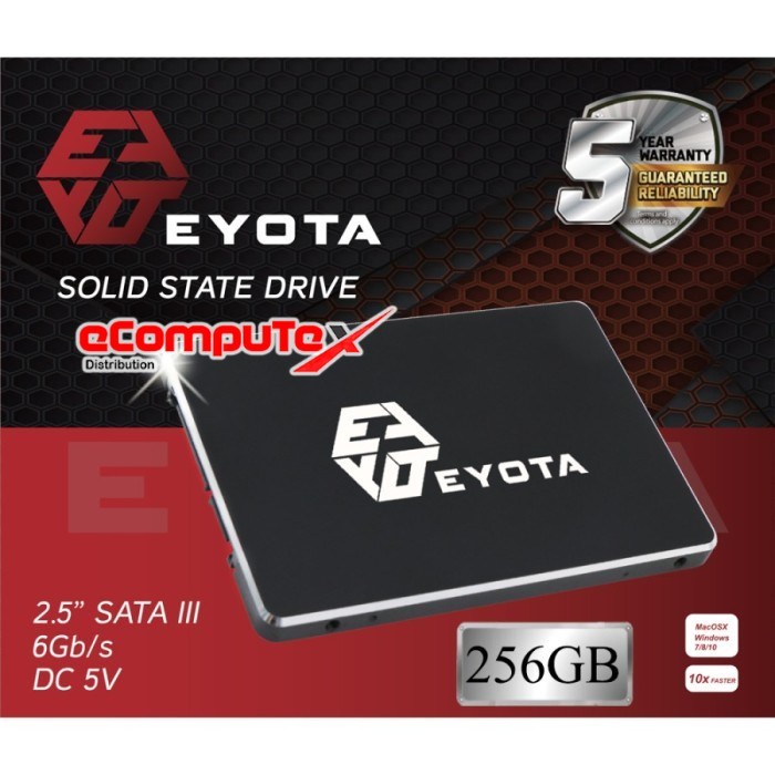 SSD EYOTA 256GB / SOLID STATE DRIVE 256 GB SATA III 2.5&quot; 6GB/S - GARANSI RESMI