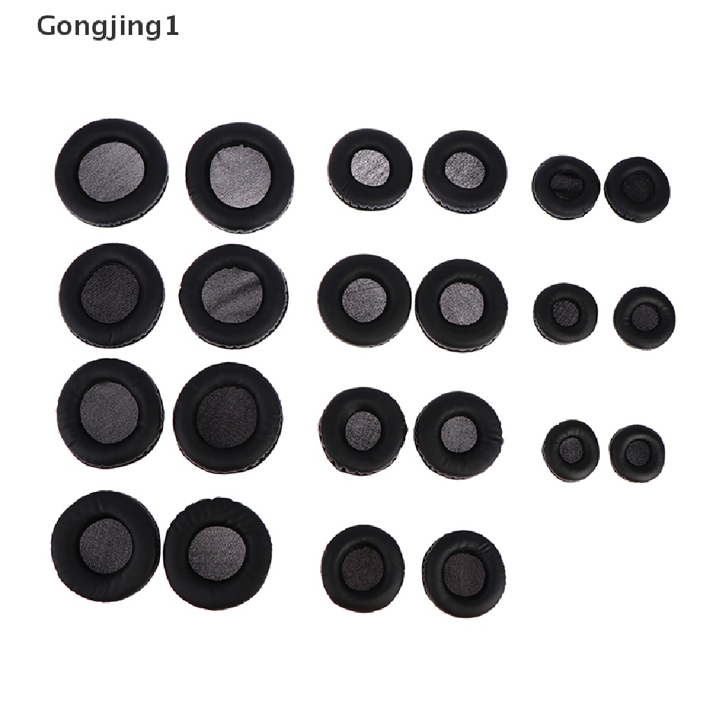 Gongjing1 2Pcs Pad / Bantalan Busa Headphone 50 / 55 / 60 / 65 / 70 / 75 / 80 / 85 / 90 / 95 / 100Mm